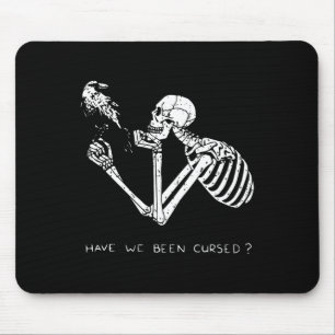 Retro Skelet Halloween Kostuum Leuke Enge Schedel  Muismat