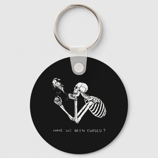 Retro Skelet Halloween Kostuum Leuke Enge Schedel Sleutelhanger (Voorkant)