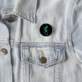 Retro Skeletale drummer Ronde Button 3,2 Cm (In situ)