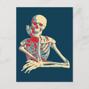 Retro Skeleton Briefkaart