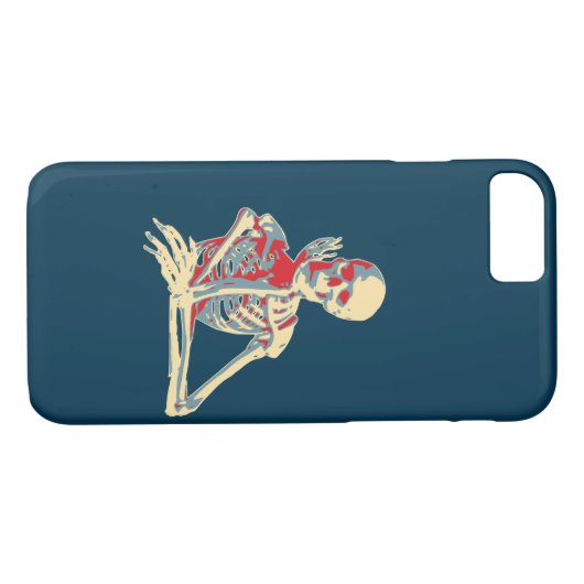 Retro Skeleton Case-Mate iPhone Case (Achterkant (Horizontaal))