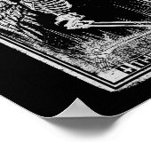 Retro Skeleton Kneeling Sinner Tarot Card WICC Poster (Hoek)