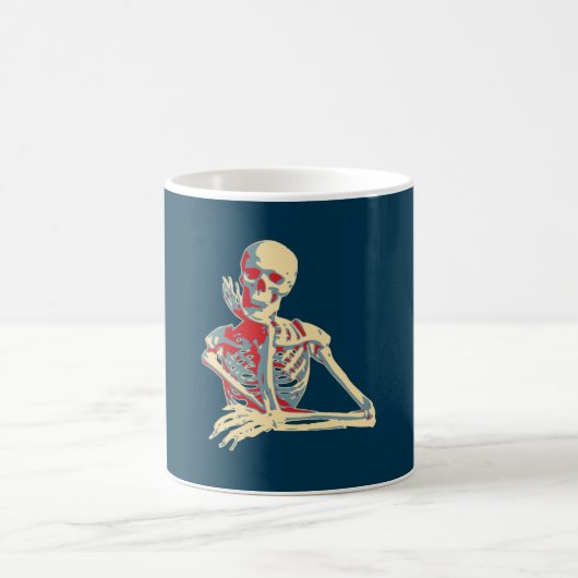 Retro Skeleton Koffiemok (Center)