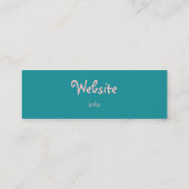 Retro Skeleton Mini Visitekaartje (Achterkant)