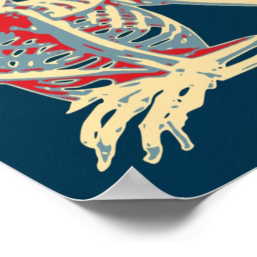 Retro Skeleton Poster (Hoek)