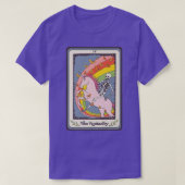 Retro Skeleton Ridt de Audacity Tarot CD T-shirt (Design voorkant)