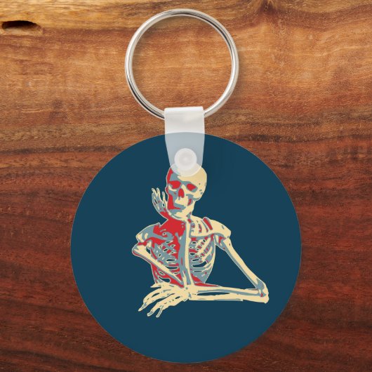 Retro Skeleton Sleutelhanger (Voorkant)