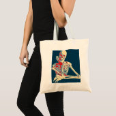 Retro Skeleton Tote Bag (Voorkant (product))