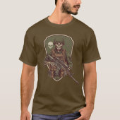 Retro skeletsoldaat t-shirt (Voorkant)