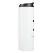 Retro Sketch Monogram Letter D, Thermal Tumbler Thermosbeker (Gedraaid links)