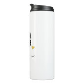 Retro Sketch Monogram Letter G, Thermal Tumbler Thermosbeker (Geroteerd rechts)