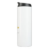 Retro Sketch Monogram Letter I, Thermal Tumbler Thermosbeker (Geroteerd rechts)