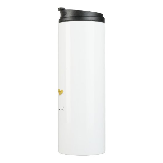 Retro Sketch Monogram Letter I, Thermal Tumbler Thermosbeker (Geroteerd rechts)