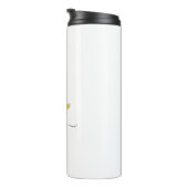 Retro Sketch Monogram Letter J, Thermal Tumbler Thermosbeker (Geroteerd rechts)