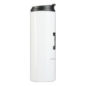 Retro Sketch Monogram Letter K, Thermal Tumbler Thermosbeker (Gedraaid links)