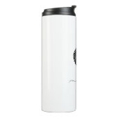 Retro Sketch Monogram Letter O, Thermal Tumbler Thermosbeker (Gedraaid links)