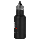 Retro Sketch Monogram Letter O, Waterfles Waterfles (Rechts)