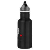 Retro Sketch Monogram Letter Q, Waterflesje Waterfles (Rechts)