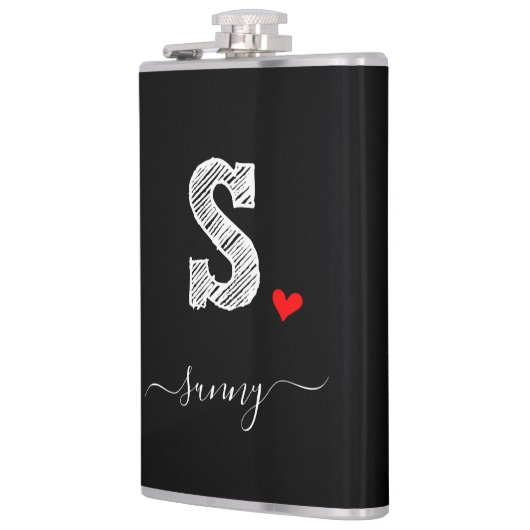 Retro Sketch Monogram Letter S, Kolf Heupfles (Links)