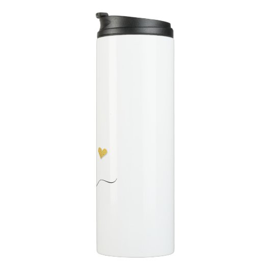 Retro Sketch Monogram Letter S, Thermal Tumbler Thermosbeker (Geroteerd rechts)