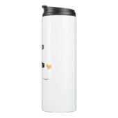Retro Sketch Monogram Letter X, Thermal Tumbler Thermosbeker (Geroteerd rechts)