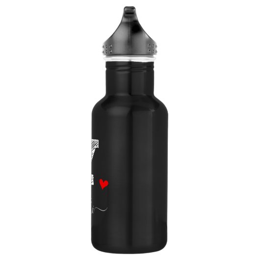 Retro Sketch Monogram Letter Y, Waterflesje Waterfles (Rechts)