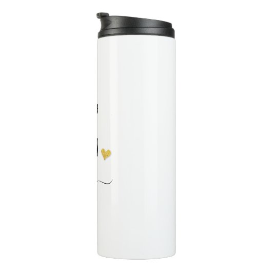 Retro Sketch Monogram Letter Z, Thermal Tumbler Thermosbeker (Geroteerd rechts)