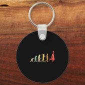 Retro Sketll Evolution Cadeau voor Sketll Spelers Sleutelhanger (Voorkant)