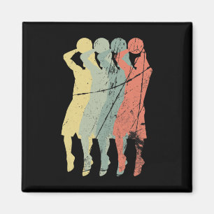 Retro Sketll Speler Gift Idee Magneet