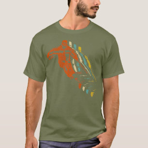 Retro Ski  80s 90s Ski Draag Skiing T-shirt