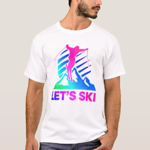 Retro Ski  80S 90S Skiingsuitrusting T-shirt