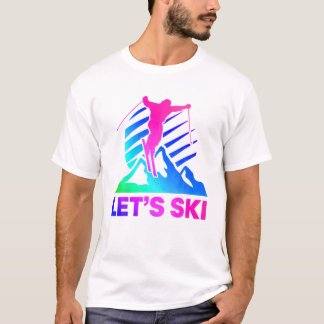 Retro Ski  80S 90S Skiingsuitrusting T-shirt