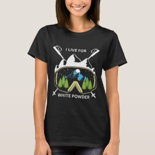 Retro ski-bril snowboardbril vintage 80s 90s skiën t-shirt