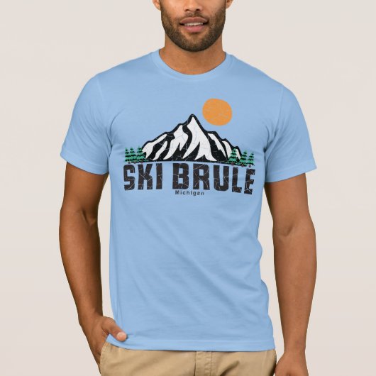 Retro Ski Brule T-shirt (Voorkant)