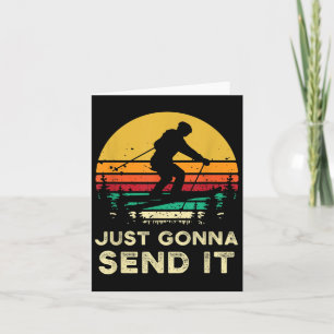 Retro Ski Cadeaus Gaan Het Doen Meme Grappige Skif Kaart