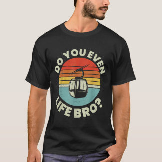 Retro  Ski Do You Even Lift Bro_ _2 T-shirt