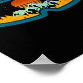 Retro Ski Goggles Skiën Snowboard Winter Zee Poster (Hoek)