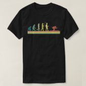 Retro Ski Human Evolution Funny Gift Skiing Skier T-shirt (Design voorkant)