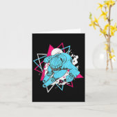 Retro Ski jaren 80 jaren 90 Skiën Outfit _1 Kaart (Gele Bloem)