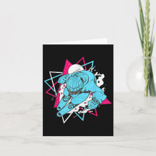 Retro Ski  jaren 80 jaren 90 Skiën Outfit _1 Kaart