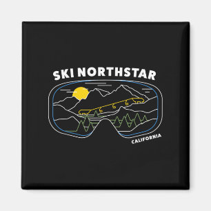 Retro Ski Northstar California Ski Resort, Verenig Magneet