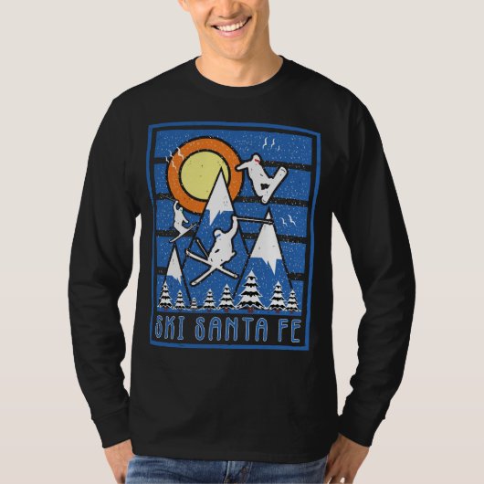 Retro Ski Santa Fe T-shirt (Voorkant)