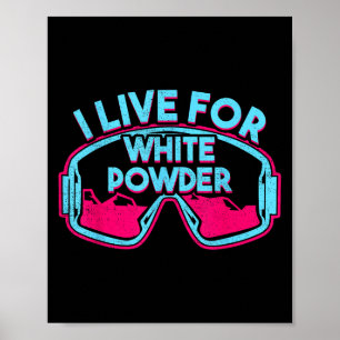 Retro Ski Snowboard Goggles Vintage 80-90-s Skiing Poster