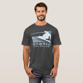 Retro Ski Snowmass Colorado Illustratie Snow T-shirt (Voorkant volledig)