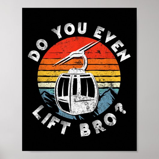 Retro Ski tillen jullie zelfs Bro_ op Poster (Voorkant)