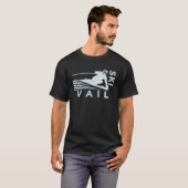 Retro Ski Vail Colorado Snow Ski T-shirt (Voorkant volledig)