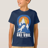Retro Ski Vail Wit Fox T-shirt (Voorkant)