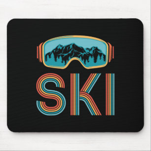Retro Ski Vintage jaren 80 jaren 90 Winter Sport S Muismat