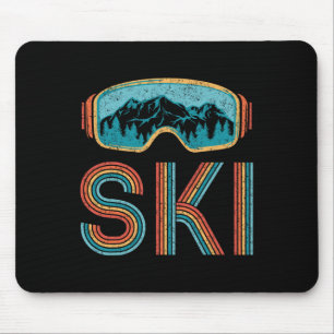 Retro Ski Vintage jaren 80 jaren 90 Winter Sport S Muismat