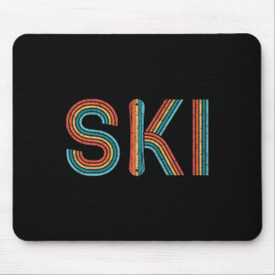 Retro Ski Vintage jaren 80 jaren 90 Winter Sport S Muismat